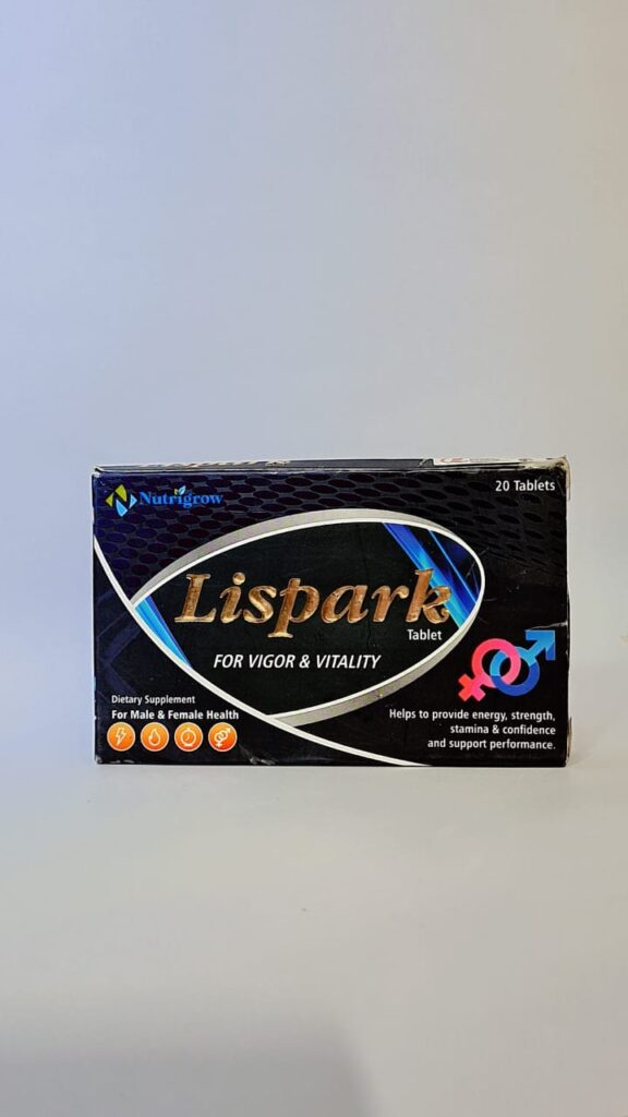 Lispark Tablets - For Vigor & Vitality - Male & Female Health Support (20 Tablets)