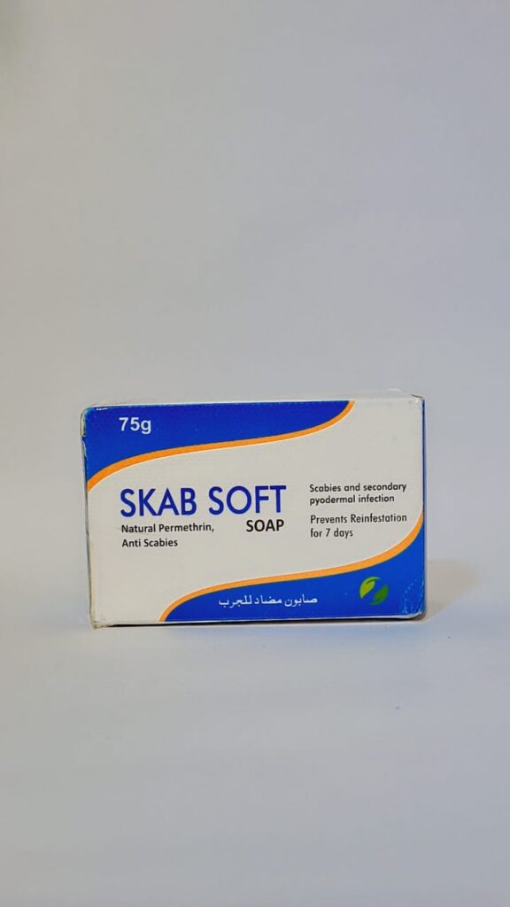 SKAB SOFT Soap – Anti-Scabies with Natural Permethrin (75g)